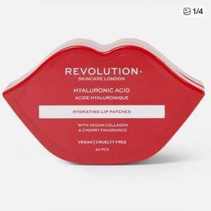 Revolution Hydrating Hyaluronic Lip Patches 30ct. Collagen & 🍒 Scent Retail $28